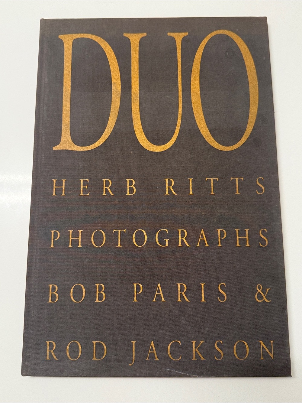 VTG Duo Herb Ritts Photographs Bob Paris & Rod Jackson Hardcover Book 1991 First